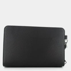 TH CORP TEXTURE POUCH- PICCOLA PELLETTERIA BLACK 12776-BDS