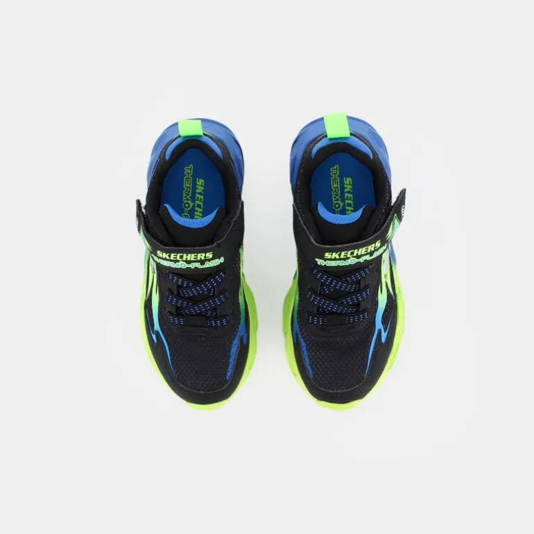 THERMO-FLASH- SPORTIVE Black Synthetic / Mesh / Blue & Lime Trim 400103L