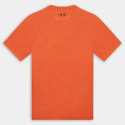 UA TECH TEXTURED SS- T-SHIRT FIRE/ARES RED 1382796
