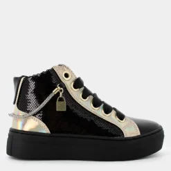 15937- SNEAKERS NERO ORO AG-16504