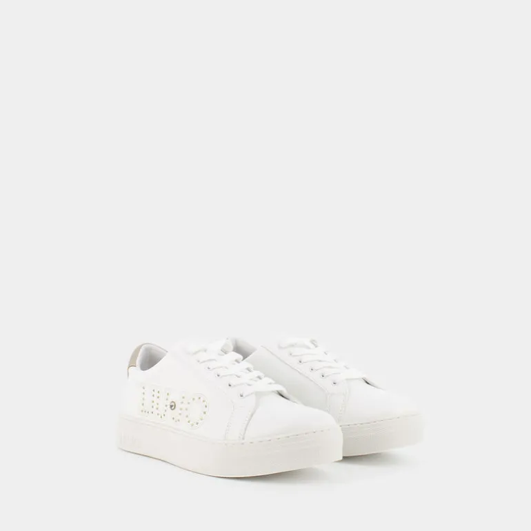 ALICIA- SNEAKERS WHITE/GOLD 4A3703