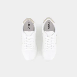 ALICIA- SNEAKERS WHITE/GOLD 4A3703