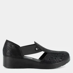 AMALIA- SANDALI NERO IM-E25D-03