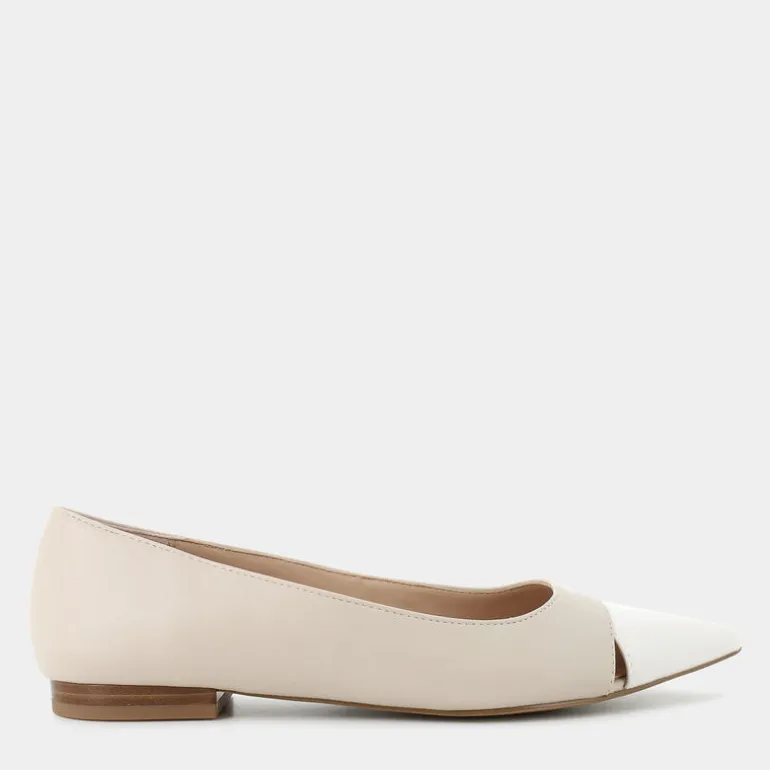 BALLERINA BIANCO-BEIGE ME-E25D-07