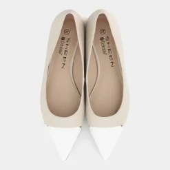 BALLERINA BIANCO-BEIGE ME-E25D-07