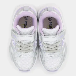 B&G SUPERMEGA- SNEAKERS BIANCO/ARGENTO-AMETISTA PUP 79580