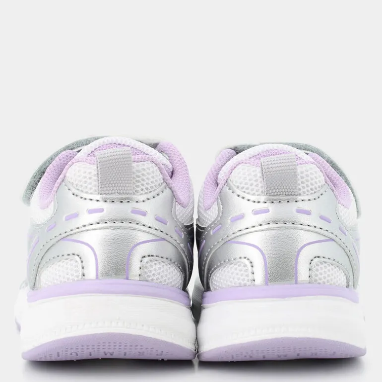 B&G SUPERMEGA- SNEAKERS BIANCO/ARGENTO-AMETISTA PUP 79580