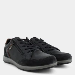 BERRY- SNEAKERS BLU SCURO/COGNAC IM-I24U-08