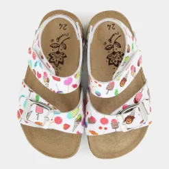 BIRKY- PRIMI PASSI BIANCO MULTICOLOR PBK 59320