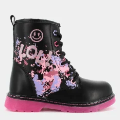 BP- SCARPONCINI E STIVALETTI NERO ROSA ES-I24B-01