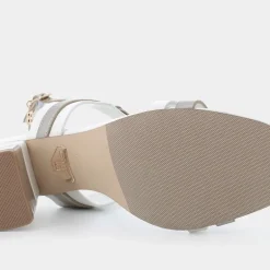 CALF- SANDALI WHITE 9057