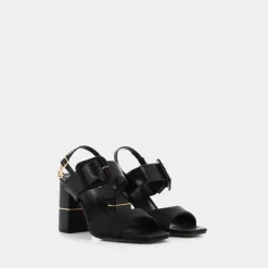 CALF- SANDALI NERO 8107