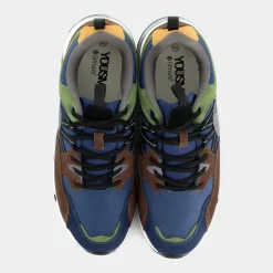 CAM- SNEAKERS VERDE/MARRONE/BLU HZ-I23U-05