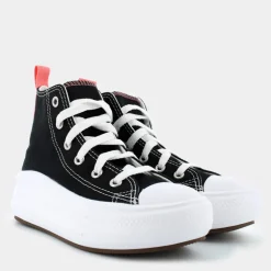 CHUCK TAYLOR MOVE- SPORTIVE NERO/SALE ROSA/BIANCO 371527C