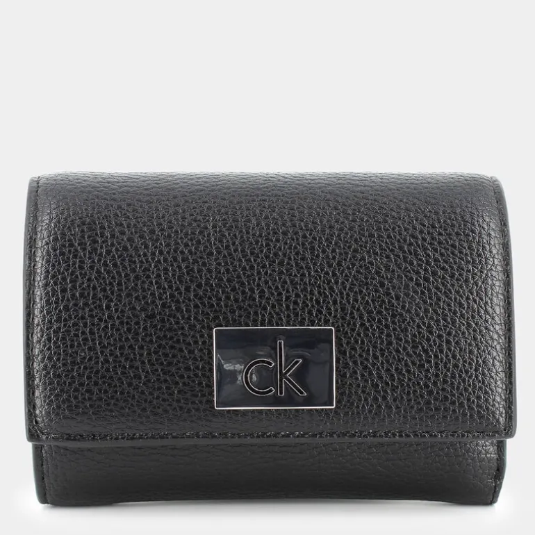 CK PLAQUE- PICCOLA PELLETTERIA BLACK 12834-BEH