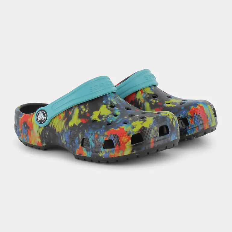 Classic TieDye Graphic Clog- CIABATTE Turq Tonic/Mullti CR.206995
