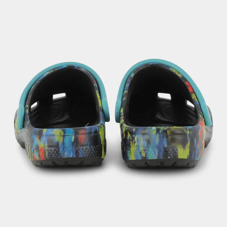 Classic TieDye Graphic Clog- CIABATTE Turq Tonic/Mullti CR.206995