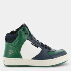 COBRA 6 BOY- SNEAKERS NAVY GREEN OFF WHITE JZ190042S