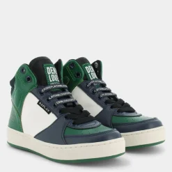 COBRA 6 BOY- SNEAKERS NAVY GREEN OFF WHITE JZ190042S