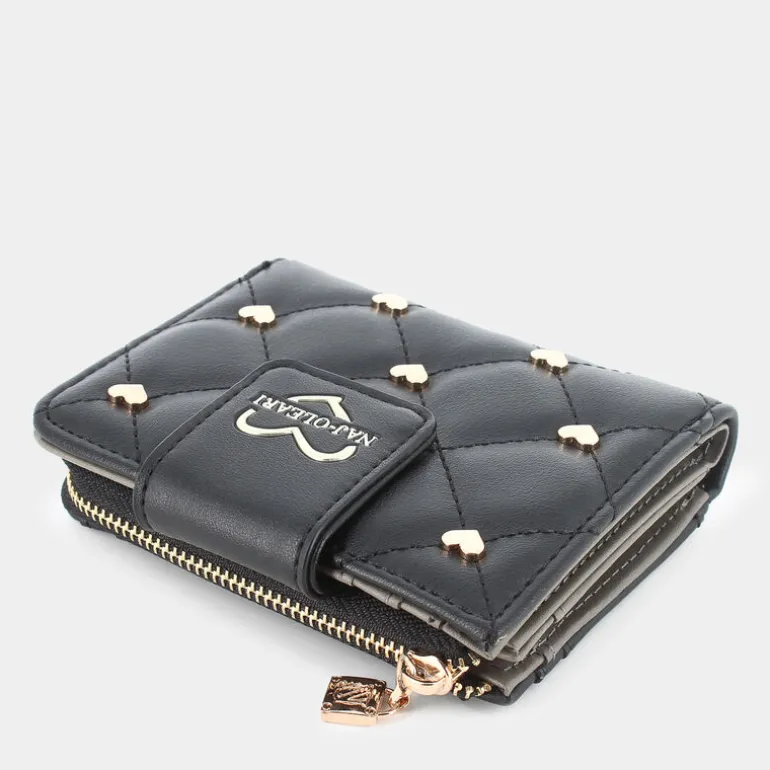 CUORE9- PICCOLA PELLETTERIA NERO 2497