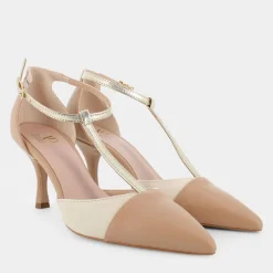 DECOLLET&Egrave; BEIGE NO-E24D-01