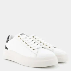 ELBINA- SNEAKERS WHITE BROWN FLJELB