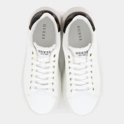 ELBINA- SNEAKERS WHITE BROWN FLJELB
