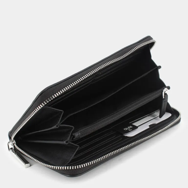 EMBOSSED- PICCOLA PELLETTERIA BLACK 12439-BEH