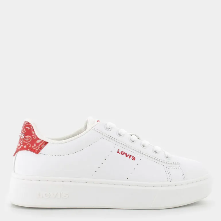 EVELYN- SNEAKERS WHITE RED BANDANA VEVE0002S