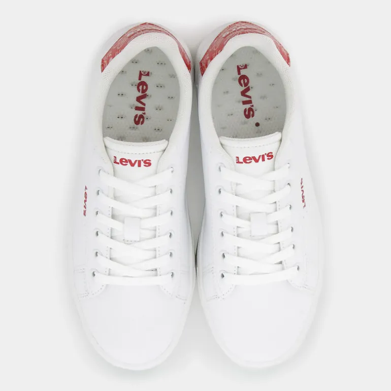 EVELYN- SNEAKERS WHITE RED BANDANA VEVE0002S