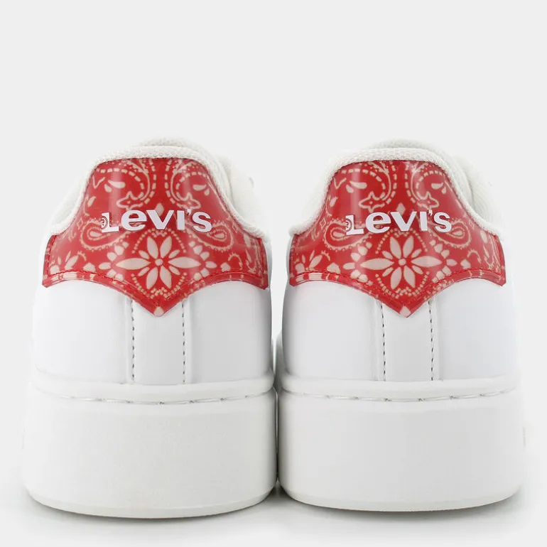 EVELYN- SNEAKERS WHITE RED BANDANA VEVE0002S