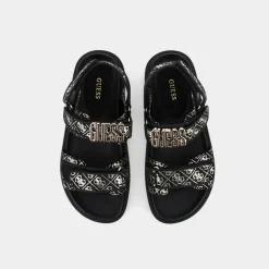 FAL03- SANDALI NERO/PLATINO FL6FBS