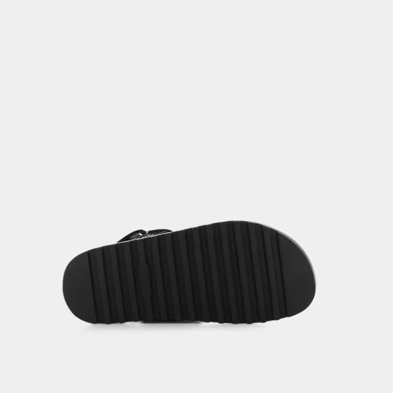 FAL03- SANDALI NERO/PLATINO FL6FBS