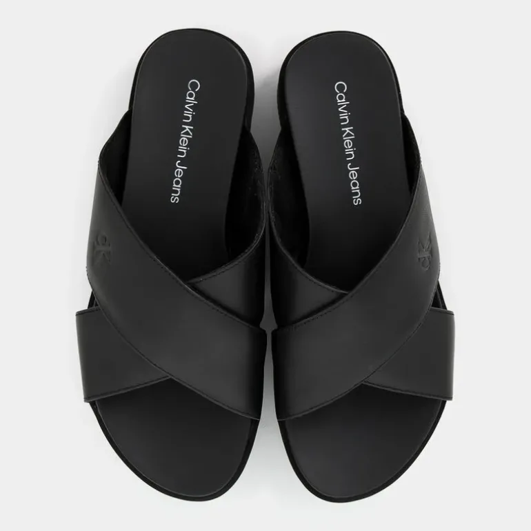 FLATFORM CROSS MG UC- SANDALI Triple Black YW0YW013490GT