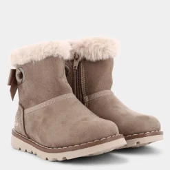 FLORINE- PRIMI PASSI BEIGE PELLICCIA BIANCA 68025