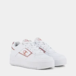 FOUL PLAY PLATFORM- SPORTIVE WHT/PNK S11576