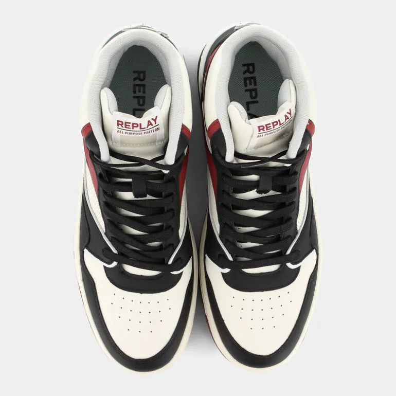 GEMINI- SNEAKERS BLACK/TOFU/BORDO RZ4S0008L