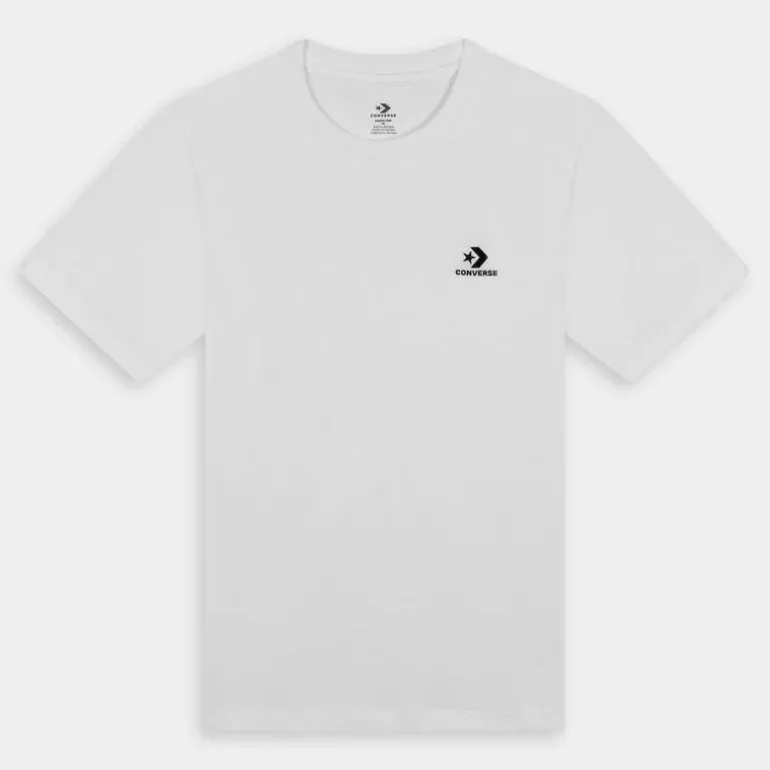 GO-TO EMBROIDERED STAR CHEVRON- T-SHIRT BIANCO 10023876