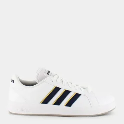 GRAND COURT BASE 2.0- SPORTIVE ftwr white/shadow navy/impact yellow GW9255