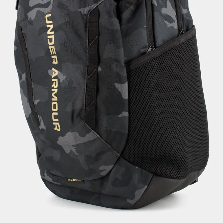 HUSTLE SPORT BACKPACK- ZAINI BLACK/BLACK/METALLIC GOLD 1384672