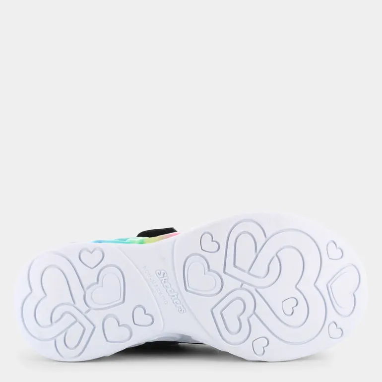 INFINITE HEART LIGHTS- SPORTIVE BLACK ROCK GLITTER/TURQUOISE 303752L