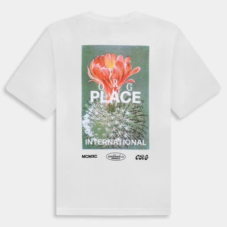 JORCASABLANCA BACK TEE SS CREW NECK- T-SHIRT BRIGHT WHITE 12252956