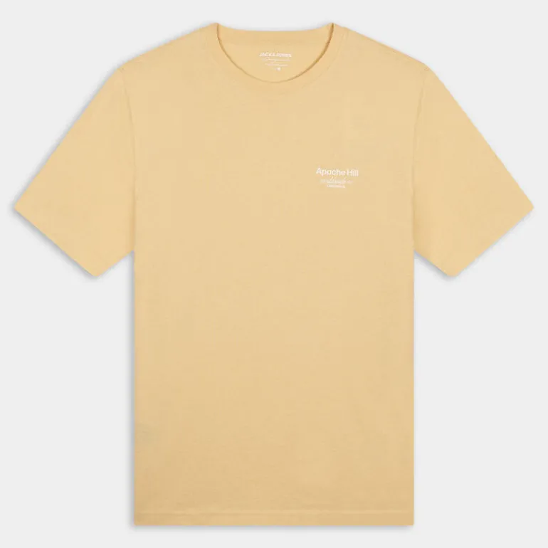 JORCASABLANCA BACK TEE SS CREW NECK- T-SHIRT ITALIAN STRAW 12252956