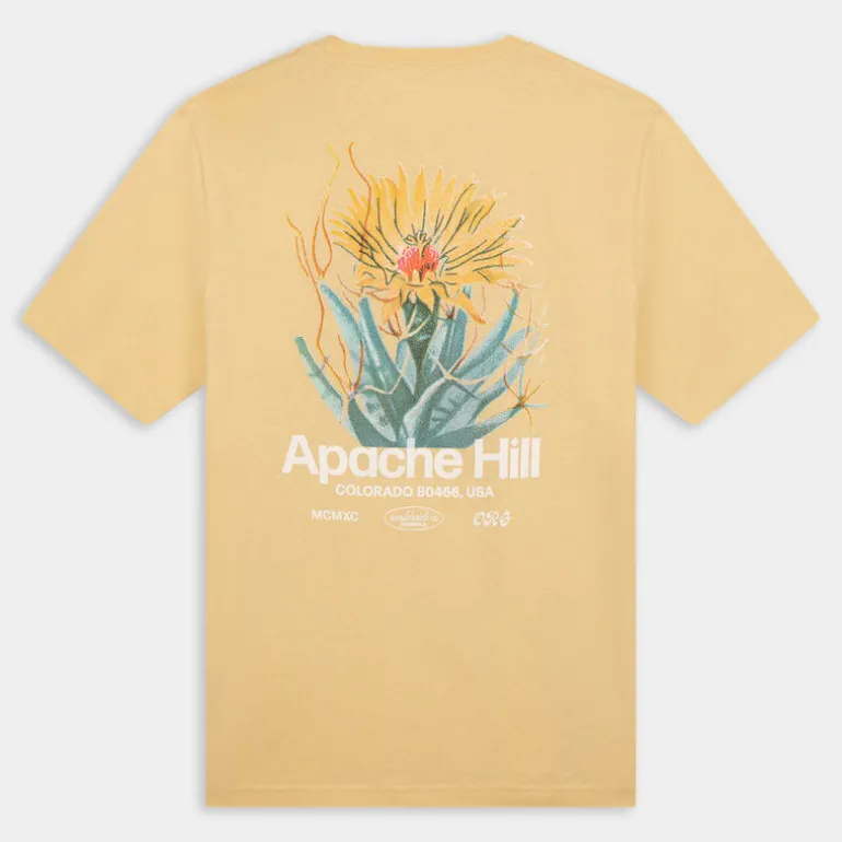 JORCASABLANCA BACK TEE SS CREW NECK- T-SHIRT ITALIAN STRAW 12252956