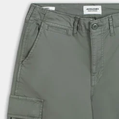 JPSTACE JJTUCKER CARGO AMA- PANTALONI AGAVE GREEN 12216664