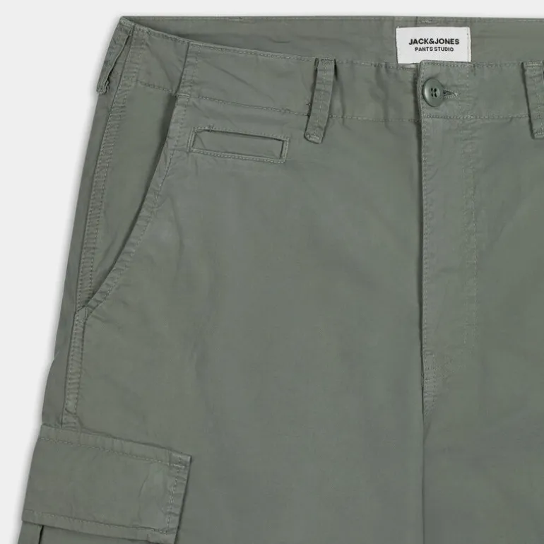 JPSTCOLE JJTUCKER CARGO- PANTALONI Agave Green 12253122