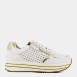 KENCY- SNEAKERS BIANCO/PLATINO D35QHE085KYC1327
