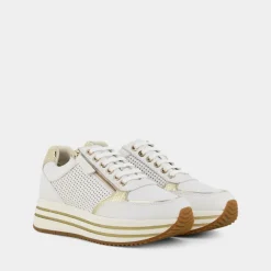 KENCY- SNEAKERS BIANCO/PLATINO D35QHE085KYC1327