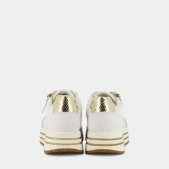 KENCY- SNEAKERS BIANCO/PLATINO D35QHE085KYC1327