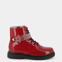 KENTON STELLA- SCARPONCINI E STIVALETTI ROSSO VERNICE LKHG2330